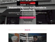 Tablet Screenshot of jacksonvillejapaneseautospecialist.com